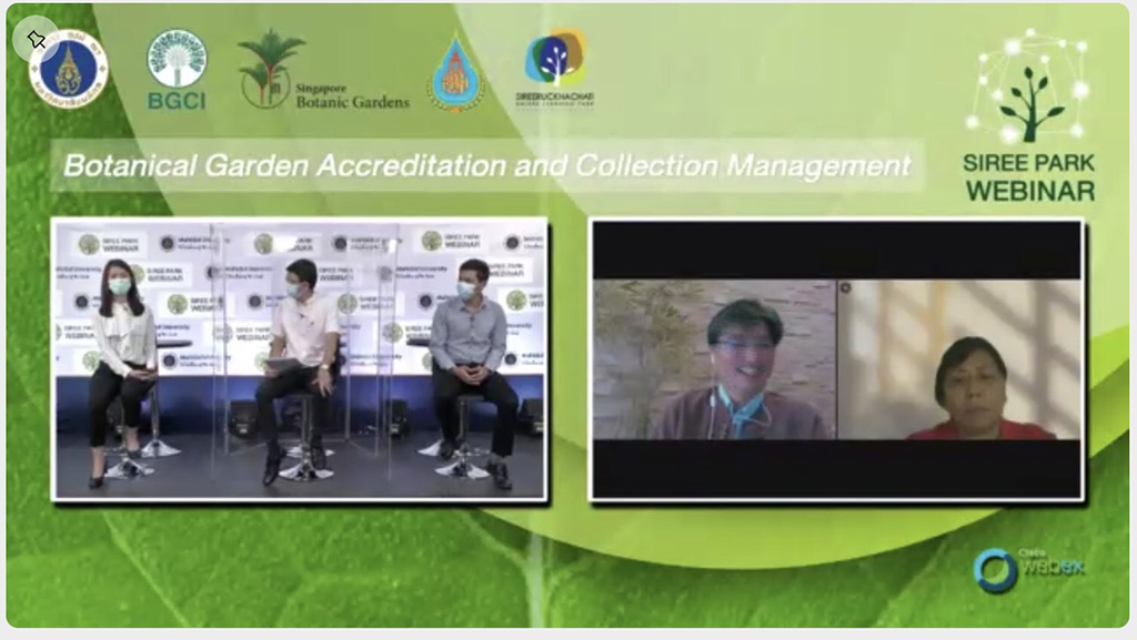 sireepark,webinar,BGCI,Botanic