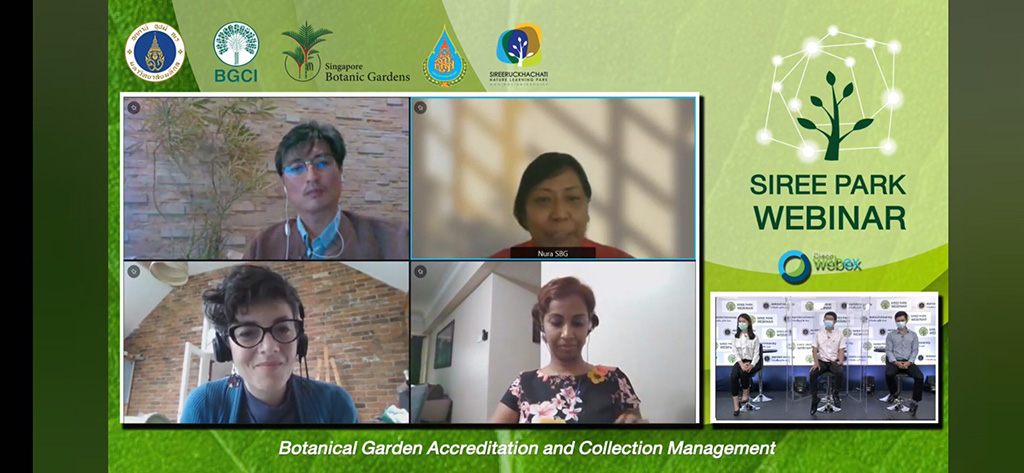 sireepark,webinar,BGCI,Botanic